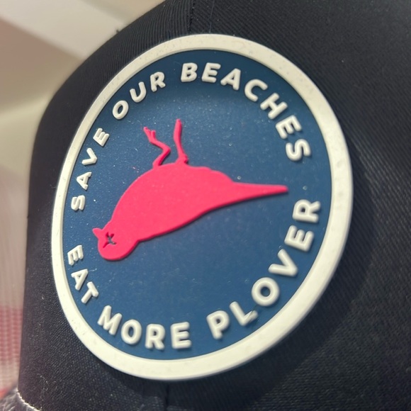 Save Our Beaches - Eat More Plover Rubberized Logo SnapBack Cap - Picture 3 of 4